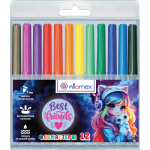 Фломастер 12 цв. Attomex Best Friends блистер 5081618