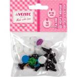 Глазки декоративные deVente Shine 8001333 винтовые с фиксатором 10 шт. 12 мм с блеском