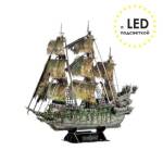 Пазл 3D REZARK STH-010 ППС Корабль-призрак 360 деталей с LED подсв. 14+