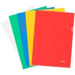 Папка-уголок А4 СТАММ 180мкм прозрачная ассорти ММ-31322