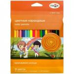 Карандаши цв. 18 цв. Гамма Оранжевое солнце (6 цв класс.+6 цв пастель+6 неон) 260220211