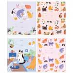 Тетрадь 12 л. (клетка) MESHU Cat band 43304