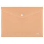 Папка - конверт А4 на кнопке СТАММ персиковая ММ-31640