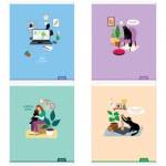 Тетрадь 48 л. (линия) ArtSpace Рисунки Funny cat 42966