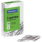 Скрепки 22 мм 100 шт OfficeSpace 162152 металл.