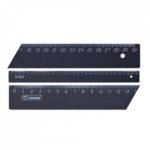 Линейка пластмас. 30 см СТАММ черн. ЛН35