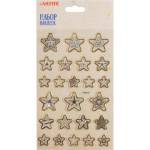 Наклейки объемные deVENTE 8002096 Gold-silver stars
