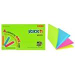 Стикеры 76х127 мм 100 л. 21573 неон 4 цв./уп