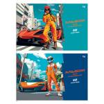 Альбом д\рис. 12 л. БиДжи Уличный гонщик мел.картон АР4ск12 08582