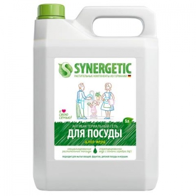 Ср-во для посуды Synergetic 5 л. Алоэ концентрат канистра 103503