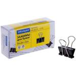 Зажим канц. 25 мм BCLBL25_1236 черные 100л (ЦЕНА ЗА УПАКОВКУ 12 шт)