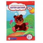 Картон цветной А3 8 л. 8 цв. ArtSpace мелов. Нк8-8А3_1096