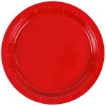 Тарелка красная 17см 6шт 1502-6067