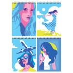 Блокнот А5 80 л. (спираль) БиДжи Be free Б5гр80 55929 твердая подложка 362904