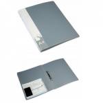 Папка с 2-мя кольцами 27 мм А4 Бюрократ 0827/2 Rgrey серый 816523