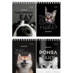 Блокнот А6 40 л. (спираль) П-П Смешные питомцы Б40-7018