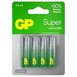 Батарейка LR06 (АА) GP Super G-Tech 4 шт. алкалин. GP 15AA21-2CRSBC4