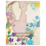 Папка адресная "Свидетельство о браке" А4 ламинир. Силуэт