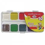 Краски акв. 10 цв. б/к п/к Гамма Юный Художник 212072