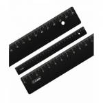 Линейка пластмас. 25 см. черн. ЛН25  160009