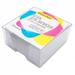 Блок для записей 9х9х4,5 белый Silwerhof пл.80г/м2, 701021 в подставке