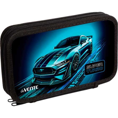 Пенал deVENTE 7010618 Super turbo 20.5х10.8см прямоугольный на молнии