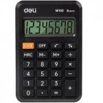 Калькулятор карман. Deli EM100 8 разр. черный 2052966