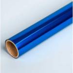 Пленка самоклеющаяся deVENTE 8117307 45х100 металлизир. синяя в рулоне