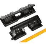 Дырокол 20 л.  Attomex на 4 отв. 4020008 метал. черный