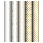 Упаковочная бумага 70х100 лист MESHU Pattern on white MS_53492