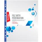 Карман с перфорацией А4 Berlingo S10301 с цветн корешком 30мкм (ЦЕНА ЗА УПАК.100 шт)