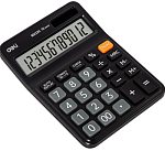 Калькулятор настольный Deli Askend EM222C 12 разр. 150х110х28мм черный