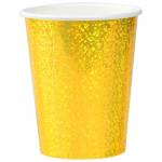 Стакан Золотой голография 250мл 6шт 1502-6700