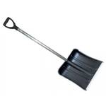 Лопата снеговая 420*420мм пластик с мет. кромкой с черенком
