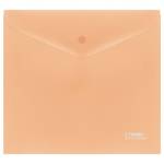 Папка - конверт А5+ на кнопке СТАММ персиковая ММ-31642