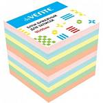 Блок для записей 9х9х9 цветной deVENTE  2012801 непроклеен 80 г/м
