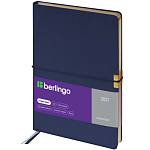Ежедневник А5 184 л. Berlingo Casual Gold DD7_F0002 синий, золотой срез, с резинкой 2027