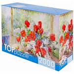 Пазлы 2000 эл. TOPpuzzle О.Дандорф Тюльпаны с черемухой РУКТП2000-1592