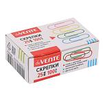 Скрепки 25 мм 100 шт deVENTE цветные 4135322