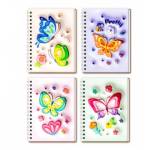 Блокнот А5 78 л. (спираль) Бабочки М-3165