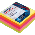 Стикеры 50*50 мм  250 л. "deVENTE"  неон 5 цв 2010335