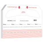 Одноразовые бумажные покрытия на унитаз Veiro Professional (V1), 36*43 см, 250шт., белые