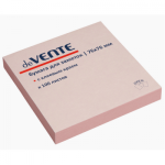 Стикеры 76*76 мм  100л. deVENTE 2010327 розовая