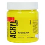 Краска акриловая худ. 500 мл. желтая светлая Акрил-Хобби 0305012 