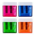 Точилка Deli Cubic 2 отв. ассорти E0576