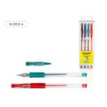 Набор гел ручек 4 цв. LIPARI М-5510-4