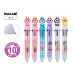 Ручка 10-ти цв. Зубастик 117-4 ассорти 4 дизайна 