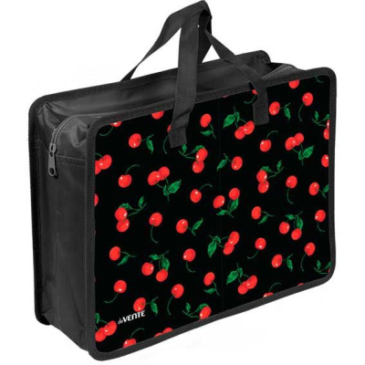Папка для тетрадей А4 deVENTE 8057623 Very Cherry на молнии сверху с ручками 