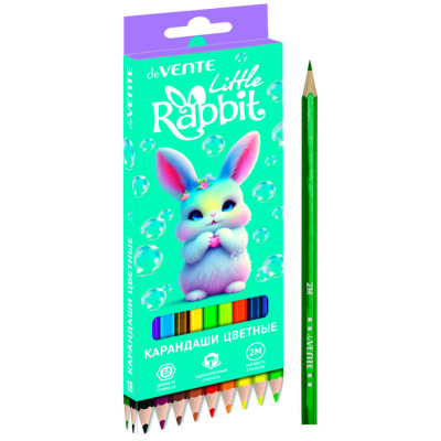 Карандаши цв. 18 цв. deVENTE Little Rabbit 2М 5023619