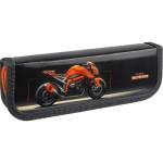 Пенал 1 секц. малый 190*65 мм П-П Оранжевый мотоцикл ПН-8080